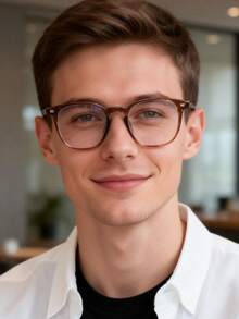 Men's Large Square Fashion Photochromic Eyeglasses Frame, Multifunctional Personalized Casual Frame, Great For Vacation, Outdoor Travel, Fashion Glasses, Personalized Commuting Decorative Glasses - Multicolor - View 7