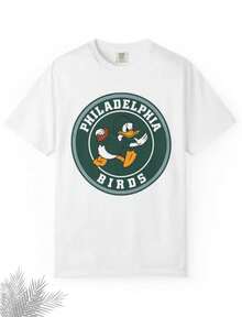 PHILADELPHIA BIRDS - Pro Football Spoof T-Shirt - Parks World Disneyland Trip Cotton Graphic Tee - 白色 - 查看 1