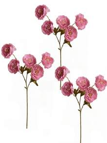 1/3/6支装仿真丝牡丹花，长茎，适用于婚礼、庆典装饰、DIY插花、客厅、卧室、餐厅家居装饰、生日礼物、毕业典礼、返校用品