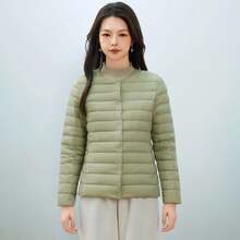 Women Down Coats - Beige - View 10