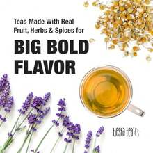 Tiesta Tea - Lavender Chamomile Herbal Tea Loose Leaf Calming Blend With Chamomile Lavender And Lemongrass Caffeine-Free Herbal Great For Hot Or Iced Resealable Pouch 25 Cups 0.9 Ounce - 216277037 - Xem 6