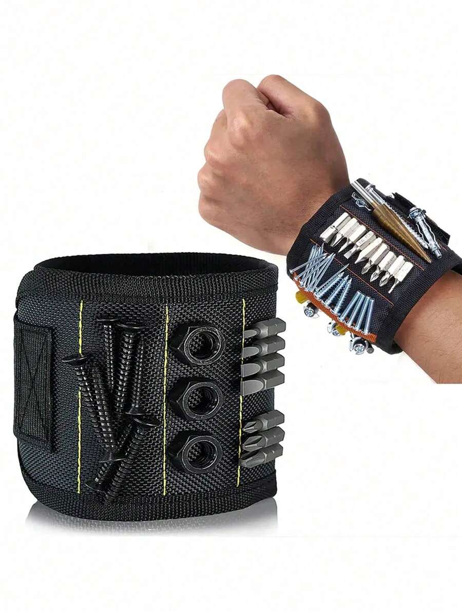 Magnetic Wristband Tool - Perfect DIY Tool, Can Be Used To Hold Screws, Nails, Drill Bits, Ideal Gift For Crafters, Men, Women And Fathers - Multicolor - View 1