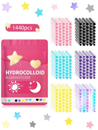 1440 unidades Pegatinas de estrellas de colores para decoración diaria, eventos y fiestas, pegatinas con forma de estrella en tonos pastel vibrantes, accesorios para fotos, decoración de fiestas, pegatinas de estrellas holográficas, amadas por las mujeres - diseño de estrella adorable, para decoración facial, maquillaje, fiestas, festivales de música y cosplay, precio asequible, herramientas de maquillaje, adecuadas para diversas ocasiones, reuniones, fiestas, festivales de música, Y2K, accesorios de maquillaje, adecuadas para que las niñas y las damas las usen en bares de fiesta
