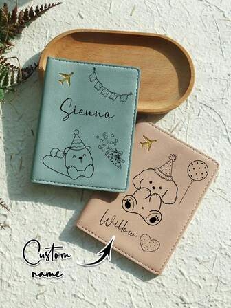 1ชิ้น ปกหนังสือเดินทางส่วนบุคคลพร้อมข้อความและกราฟิกที่ปรับแต่งได้ เหมาะสำหรับเป็นของขวัญปีการศึกษาใหม่, ของขวัญสำหรับการเดินทาง, ของขวัญวันพ่อ, ของขวัญวันวาเลนไทน์, ของขวัญคริสต์มาส, ของขวัญวันเกิดสำหรับครอบครัวและเพื่อน, สิ่งจำเป็นสำหรับการเดินทาง, สิ่งจำเป็นสำหรับวิทยาลัย, สิ่งจำเป็นสำหรับเปิดเทอม และสิ่งจำเป็นสำหรับการเดินทางปีใหม่