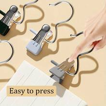 10pcs Multi-Function Clips With Hooks, Fabric & Leather Non-Slip Clips For Hanging Hats, Drying Socks, Portable Small Clips - Multicolor - View 6