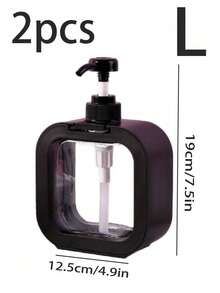 500ml/300ml Soap Dispenser, Countertop Liquid Soap Refill Bottle, Bathroom Handwash Liquid Dispenser, Single-Hand Press Soap Bottle, Reusable Empty Bottles (For Shampoo, Laundry Detergent, Conditioner, Body Wash, Cleaning Liquid) - Multicolor - View 17