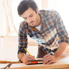 1件套轮廓测量工具，用于不规则轮廓测量、标记、木工、瓷砖、玻璃、不规则形状测量、曲线测量、标记 - 紅色 - 查看 11