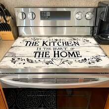 1 片 20.5*28.5 英寸电炉垫，燃气灶台面保护垫，耐热、防刮、高吸水性、防滑、易清洁，保护电炉、电磁炉、陶瓷炉灶台面。