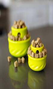 Messy Mutts Totally Pooched Puzzle 'N Play Mushroom (Small) | Interactive Treat Puzzle Toy For Dogs | Durable 325 X 25 TPR Dog Toy | Orange - ColorB - 查看 7