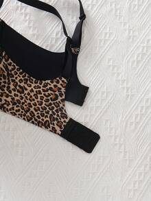 3pcs Leopard Print Sexy Bras, Supportive & Comfortable Lingerie For Women - Multicolor - View 6