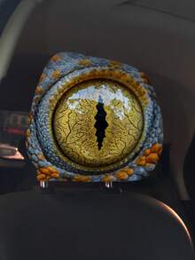 Funda para reposacabezas de coche con diseño de ojo de lagarto, diseño de ojo grande - Adecuado para conducción diaria y viajes, todo el año, lavable y fácil de instalar, decoración de coche, accesorio llamativo, esencial de viaje, funda decorativa de tela suave, decoración de coche, accesorio de vehículo, viajero frecuente, conductor de moda, Día de la Mujer, esenciales de viaje, recuerdos de boda, Y2k, dormitorio, accesorios de coche para mujeres, decoración de cocina, playa, verano, vacaciones, artículos esenciales de viaje, blusas para salir, artículos del hogar - Multicolor - Ver 9
