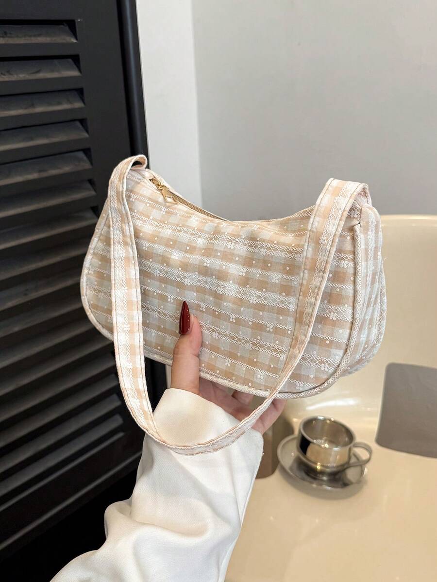 简约、快捷、方便的格子单肩包