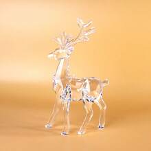 Transparent Sparkling Decorations, Car Ornaments, Interior Decor, Transparent Hanging Deer Figurines And Ornaments, Suitable As Birthday, Valentine's Day Gifts, And For Living Room And Bedroom Decor - Sika Deer - View 2