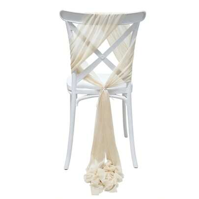 10Pcs Tulle Chair Sashes For Wedding Reception Elegant Chair Cover For Banquet Party Supplies