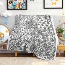 Adult Coloring Book Blanket - & Floral Mandala Heart Design With Love Lettering, Soft Flannel All-Season Cozy Throw For Relaxing Art Activity, Valentine'S Day Gift For Women & Men, Romantic Couples Gift Idea, Durable Bedspread Or Couch Cover Four Seasons Universal Multifunctional Blanket/Perfect Gift, 2D Printing Him, Her Gifts For Her, Him, Family, Boyfriend, Girlfriend, Father, Family, Mother, Lover, Daughter, Son, Grandfather, Grandmother, Friend, Classmate, Pet. Perfect Nap, Camping, Travel, Home, Daily Life, Office Decoration, Birthday, Anniversary, Valentine's Day, Thanksgiving, Christmas, Halloween, Mother's Day, Father's Day, Wedding, New Year Gifts,Back To School Season,Graduation Gift,Sofa,Bed,Car,Bedroom,Living Room,Office, Outdoor Camping, Beach,Wall Decoration,Newly Expanded Themed Collections To Meet A Variety Of Styles And Scenar. - 多色8 - 查看 3