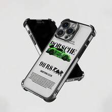 911 RS RAWR Drifting Club Phone Case Cover compatible with Samsung Apple VIVO OPPO  and Honor phone cases Made of TPU material providing shockproof and drop protection A perfect gift for car enthusiasts family and friends on any occasion - Negro - Ver 6