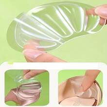 2 Pairs Of Heel Pads - Clear Gel Insoles, Comfortable Insoles, Suitable For Standing, Outdoor Activities, Hiking, Dancing, Sports - Soft Non-Slip Insoles, High Heels Protective Cover, Foot Pads, Heel Protectors, Dance Shoes, Standing, Slim Insole Design, Soft Cushioning, Non-Slip Grip, Flexible Material, Insoles, Active Lifestyle - 2-雙 - 查看 3