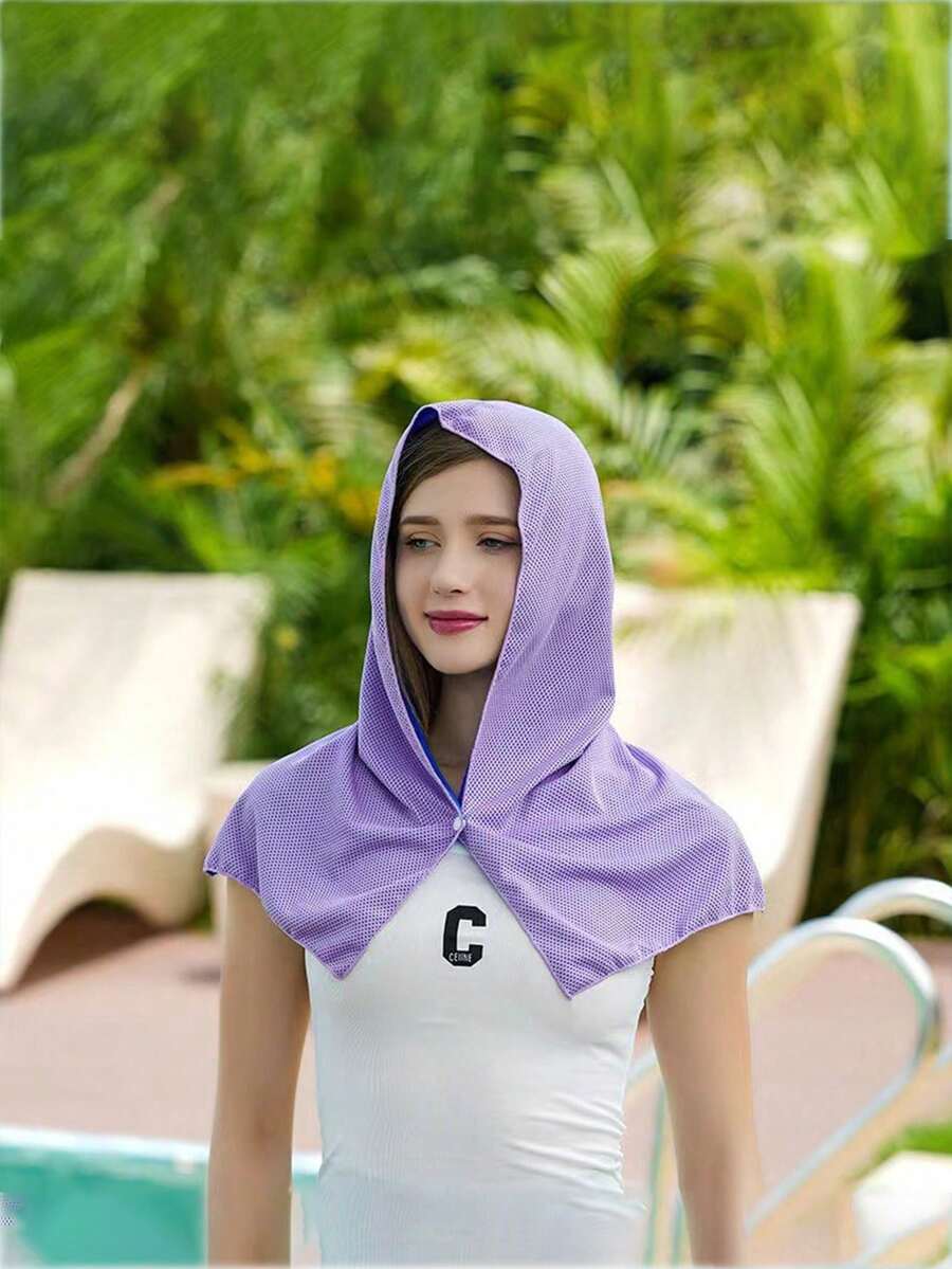 1pc Multifunctional Cooling UV Protection Shawl, High-Tech Fiber Ultralight Neck Gaiter