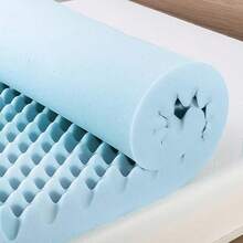 FIAN Best Price Mattress - Colchón de Espuma viscoelástica de 4 Pulgadas con infusión de Gel refrescante Certificado CertiPUR-US Esencial para recámara Queen Azul Claro - Individual - Ver 3