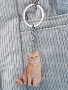Personalisierter Haustier-Schlüsselanhänger Foto-Geschenk, angesagter Haustier-Schlüsselanhänger und süße Schlüsselanhänger für den täglichen Gebrauch, individueller Haustier-Foto-Erinnerungsstück für Taschen und Schlüssel, modernes Geschenkidee für Haustierliebhaber, individuelle Foto-Option verfügbar, anpassbare Form und Foto-Auswahl - Stil A - Übersicht 4