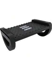 EstiloTendenciaReposapiéS ErgonóMico Para Oficina, Taburete Con Masaje Y Rodillos, PortáTil Y Ligero, NegroCalidad PremiumVersióN Mejorada - Negro - Ver 1