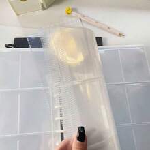 50个/包，共900个A4 11孔活页夹补充装，通用3英寸收藏套，9格双面明信片/卡片夹，返校用品 - 無色 - 查看 7