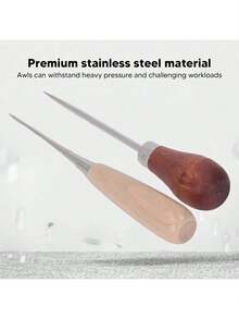 EstiloTendenciaLezna De Cuero, 8 Piezas ErgonóMicas PunzóN De Costura Fuerte Y Duradero Acero Inoxidable Para CueroCalidad PremiumVersióN Mejorada - 1 - Ver 6