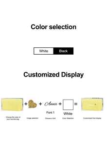 1pc Customizable Plaid Pencil Case With Heat Transfer Printing, Large Capacity, Storage Bag - Suitable For Storing School & Office Supplies, Multifunctional, Spacious, Lightweight, Practical, Foldable, Versatile Fashion, Minimalist, Unisex, Casual, All-Match Style, Clear Customization - Multicolor - View 10