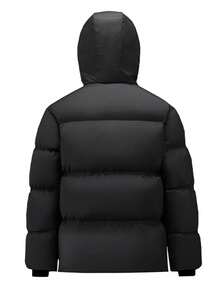 CAMEL CROWN Women's Thickened Down Jacket, Suitable For Autumn/Winter, Warm, Hooded, Down Filled, Waterproof, Insulated - Phantom Black - View 2