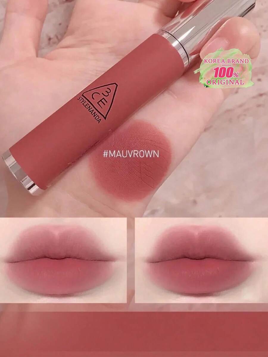 3CE Blurry Lip Gloss - #MAUVROWN | Creamy Smooth Texture, Ultimate Matte Finish | Long-Lasting Color, Nourishing Formula | Korean Cosmetics, Gift Set - #MAUVROWN - View 1