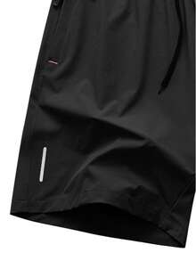 Men's Quick-Dry Sports Shorts, Gym Workout Training, Summer Sportswear Black - Black - View 4