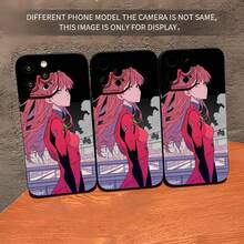 Funda de teléfono con efecto espejo de  de Anime, inspirada en acción dinámica y un diseño elegante. Perfectamente compatible con  17,  16 Pro Max,  15 Pro Max,  13 y  12. Fabricada con TPU resistente para una protección superior contra golpes y caídas. Regalo ideal para fans, fiestas, parejas o cualquier ocasión especial. Luce a tu personaje favorito mientras mantienes tu teléfono  y con estilo. - Negro - Ver 4