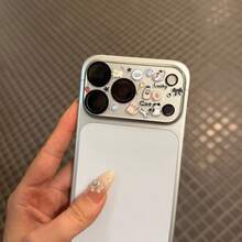 Apple 17 Pro/ProMax Lens Film+Sticker Transparent Decoration DIY Sticker Cute Teddy Bear Sticker - Clear - View 8