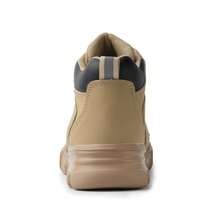 Multi Functional Apricot Safety Boots - Lace Up Steel Toe High Top Boots Apricot Anti-Puncture Construction Shoes,Puncture Proof Anti-Smash High Top Industrial Construction Boots,Indestructible Steel Toe Sneakers Lightweight Comfortable Memory Foam Cushioned Insole Construction Industrial Work Safety Sneakers, Lightweight Comfortable  Apricot Safety Boots For Men,Outdoor Hiking Safety Boots,Lightweight Work Safety Shoes Sneakers,All-Season High Top Fashionable Work Boots,,For Warehouse,Security Protective Boots Men,Outdoor, Restaurant, Delivery & Training Use Breathable, Soft, Suitable For All Seasons, Work & Sports Cushioned Insole Reinforced Sole Security Protective Shoes Men Indestructible Outdoor Security Boots (For Women, This Size Is Slightly Larger, Please Choose Size 1.5 Smaller!) - 駝色 - 查看 8