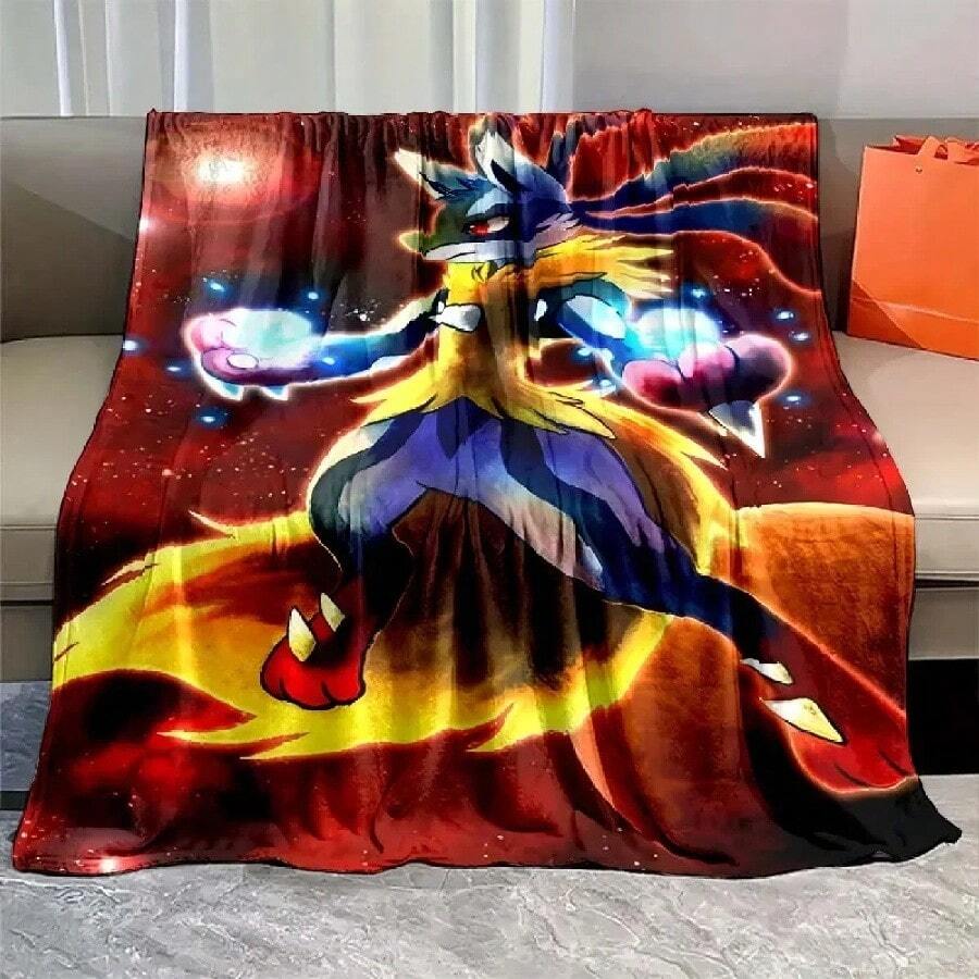 Warm And Cozy Flannel Blanket,  Grogu Din Djarin Blanket, Sofa Bedroom Office Leisure Nap Cover Blanket,'s Nice Gift.Jpg - 白色 - 查看 1