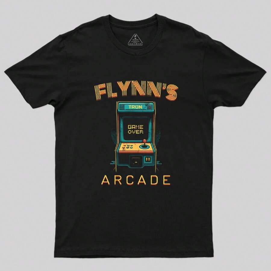 Flynn's Arcade Geek T-Shirt - Black - View 1