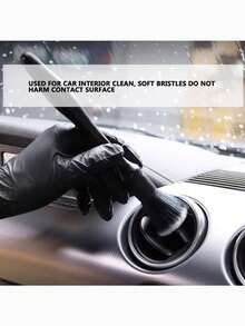 1pc Car Cleaning Brush, Air Vent Interior Detailing Brush, Wheel Rim Crevice Brush, Convenient And Useful Cleaning Tool - Multicolor - View 5