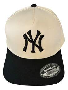 TendenciaGorra  Nueva York Ny Serie Mundial Snapback SemicurvaCalidad premium - Beige - Ver 3
