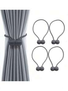 Estilo4 Piezas Sujetador De Cortinas, AlzapañOs Para Cortinas, Fuertes Propiedades MagnéTicas,Cinta MagnéTica Decorativa Para Cortinas, Accesorios Para Cortinas,PropóSito Decorativo(Gris Oscuro)VersióN Mejorada - amarillo pálido - Ver 9