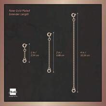 Amberta Set de 3 Cadenas de Extensión para Pulseras y Collares en Plata de Ley925, Chapadas Rodio, Oro Amarillo y Oro Rosa - Kit de Extensor 2 mm para Tobilleras para Mujer - Longitudes Varias,37564227 - Gris - Ver 2