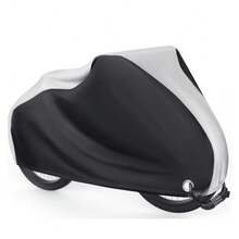 Outdoor Waterproof Bicycle Cover For 1 Or 2 Bikes, Rain-Proof, UV-Resistant, Dust-Proof, Windproof, With Lock Hole, Suitable For Mountain Bike, Road Bike, Electric Bike, Heavy Duty Bike, Bicycle Accessories, Riding Gear, Sun Shade, Rain Cover, Thick & Large Capacity, Perfect For Motorcycle Parts, Bicycle Supplies, Off-Road Gear, Outdoor Sports, Outdoor Activities, Household Essentials, Gifts For Men, Gifts For Women, Personalized Gifts - Black - View 9