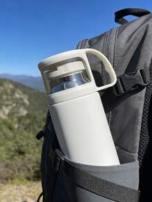 1pc 500ml Double Wall Stainless Steel Insulated Tumbler, Travel Mug, Coffee Cup - Multicolor - View 4