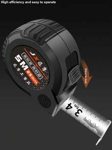 3M/5M/7.5M/10M Tape Measure Retractable Thickened Wear-Resistant Steel Measuring Tape Household Measuring Tools - Black - View 4