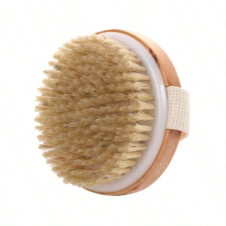 Boar Bristle Bath Brush, Soft Bristle Back Brush, Wooden Handle Soft Bristle Bath Cleaning Brush - Multicolor - View 1