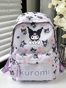 Mochila grande de alta capacidad y peso ligero Sanrio 2025, mochila impermeable con diseño de dibujos animados lindos, adecuada para estudiantes, estilo kawaii, diseño ergonómico - Multicolor - Ver 10