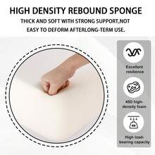 1 st. klippmatta i minnesskum, salongsdyna, sittdyna i barbershop, avtagbart och tvättbart överdrag, sidohandtag