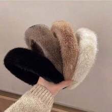 3pcs/1pc Plush Headband For Women Autumn/Winter, Cute Women Plush Hair Tie For Face Mask & Hairstyle, Suitable For Daily Wear, Washing Face Hair Hoop ,Hairband For Women Hair Accessories - Nhiều màu - Xem 1