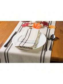 Table Mat - Black Stripes - View 6