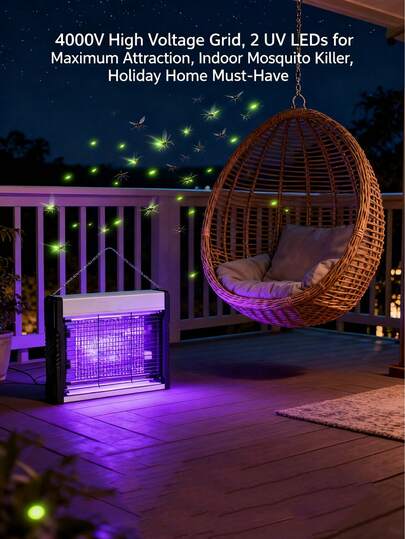 1pc USB Powered Non-Radiation LED Mosquito Killer Lamp, Suitable For Indoor Mosquito, Fly, Small Insect And Fruit Fly Elimination