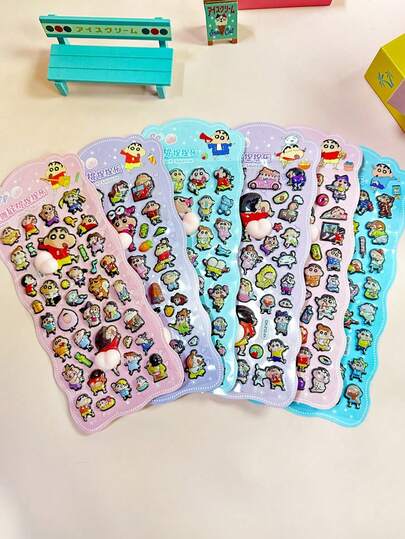 可爱卡通软捏3D泡泡贴纸，手机壳装饰贴纸（部分款式颜色可能略有差异，随机发货）